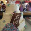 M&M Themed Wedding Cake